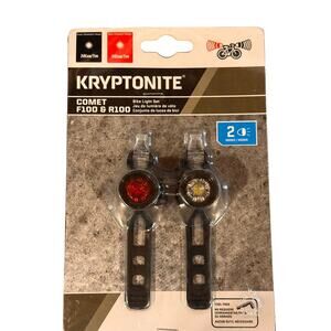 Kryptonite Bike Light Set Comet F100 and R100 LED Headlight and Back Light
